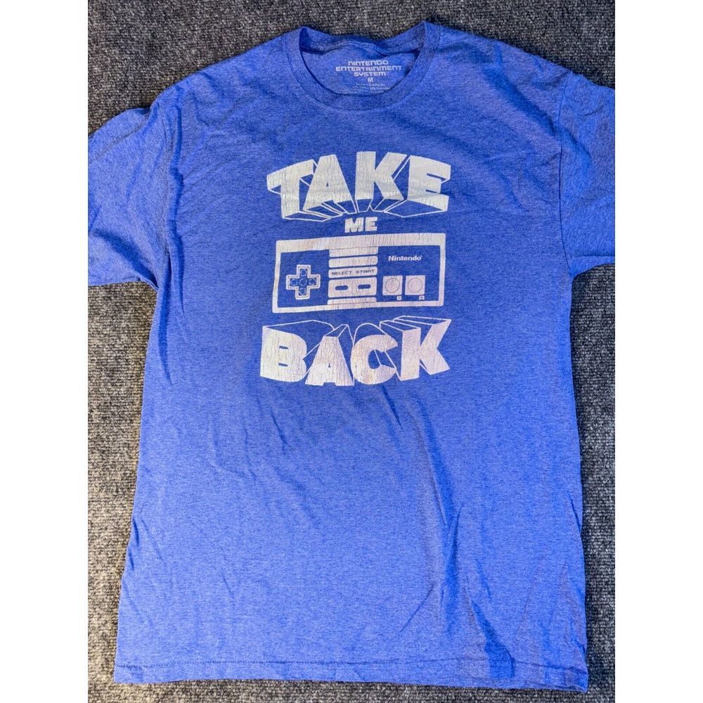 Nintendo Entertainment System‎ Tee Shirt Men's M Blue Take Me Back Short Sleeve